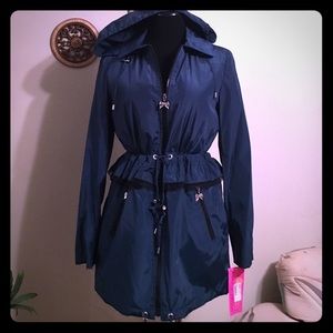 HP BETSEY JOHNSON HOODED PEPLUM JACKET SMALL NWT